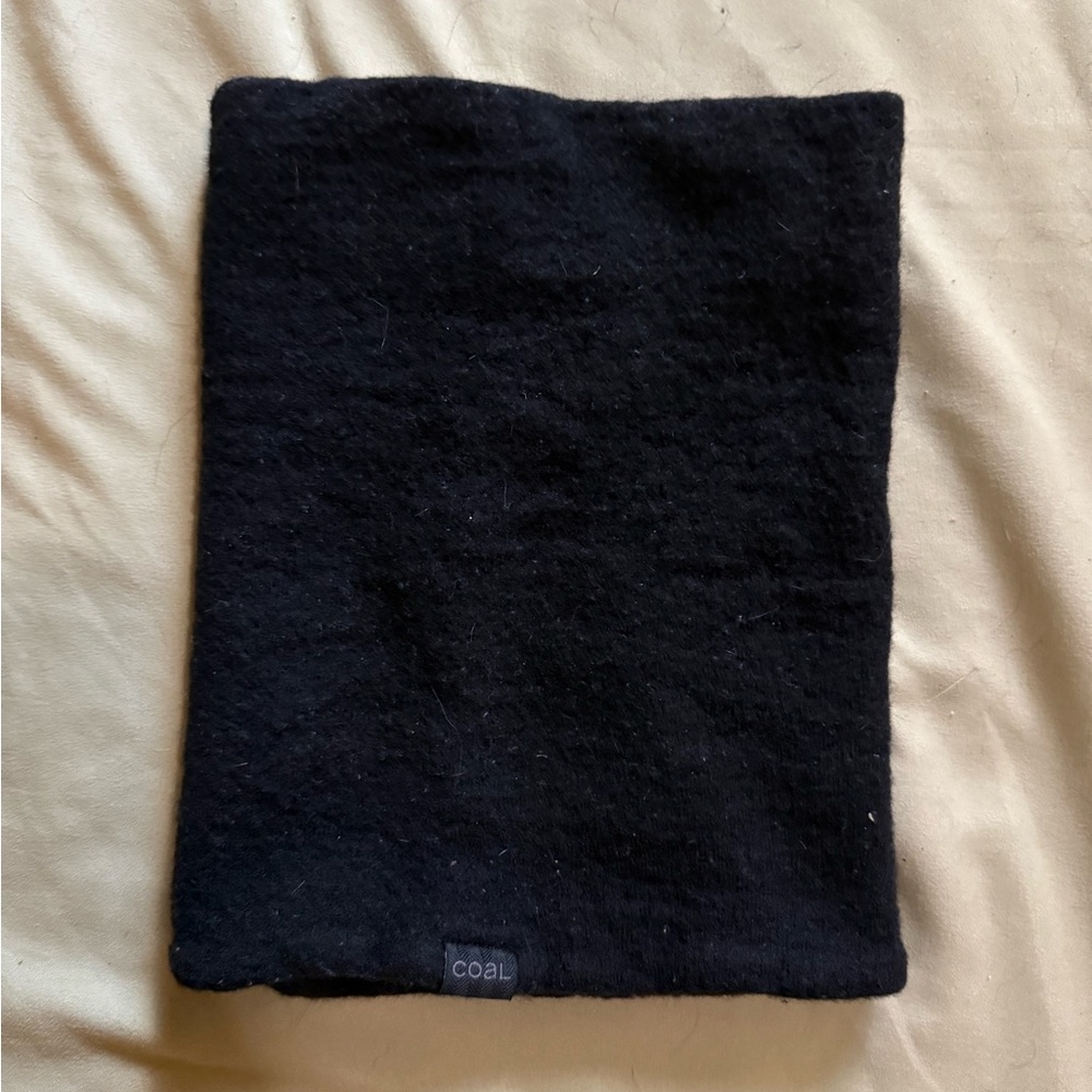 Coal Black Neck Gaiter - Cozy Women's Winter Accessory